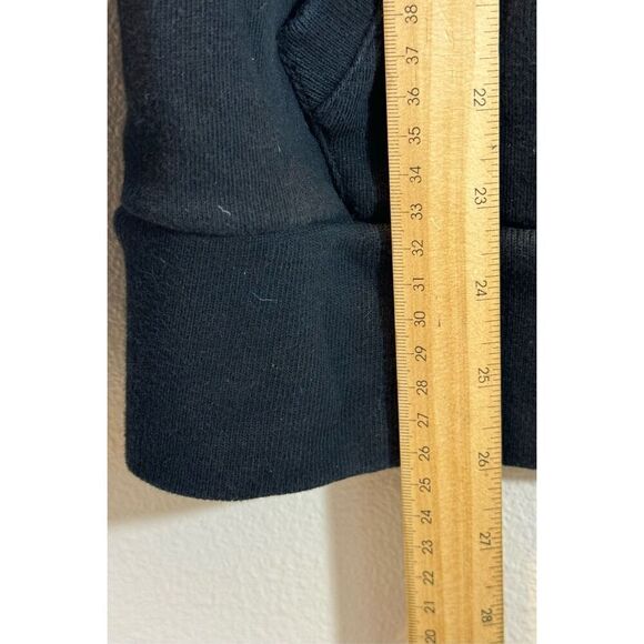 J. Crew Funnel Neck Black Zip Up Sweatshirt Women's Small - Picture 7 of 9
